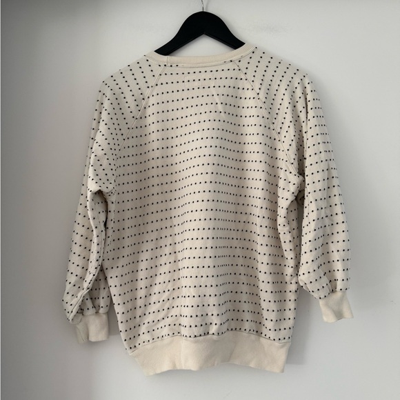 The Great. Swiss Dot Bubble Sweatshirt - Picture 5 of 7